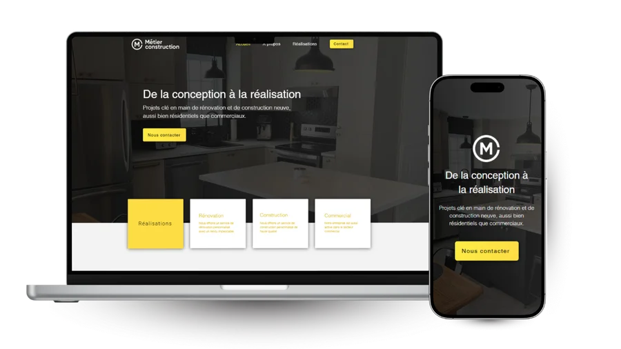 Site web Métier Construction