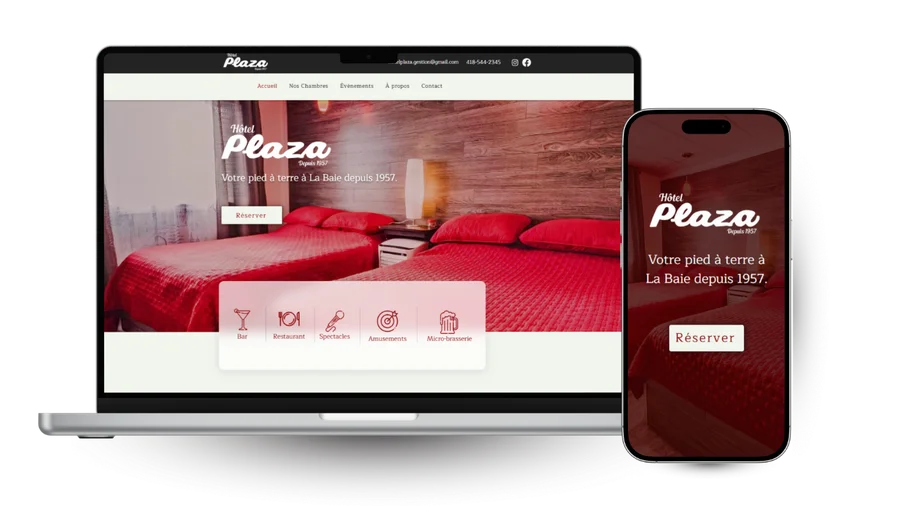 Site web Hôtel Plaza